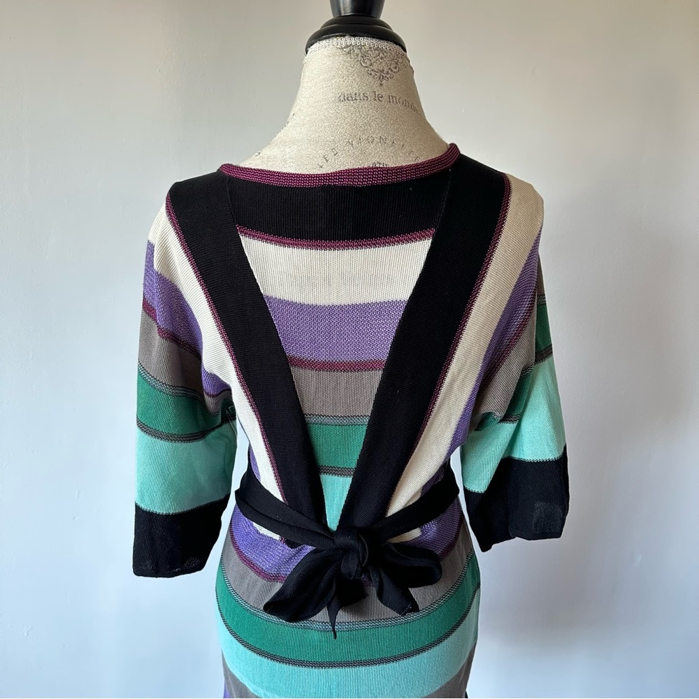 Missoni V-Neck Zig Zag Knit Dress 42 Medium - Picture 7 of 16